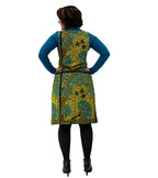 Layla African Kente Print Pinafore Dress