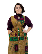 Lorisa African Kente Print Pinafore Dress