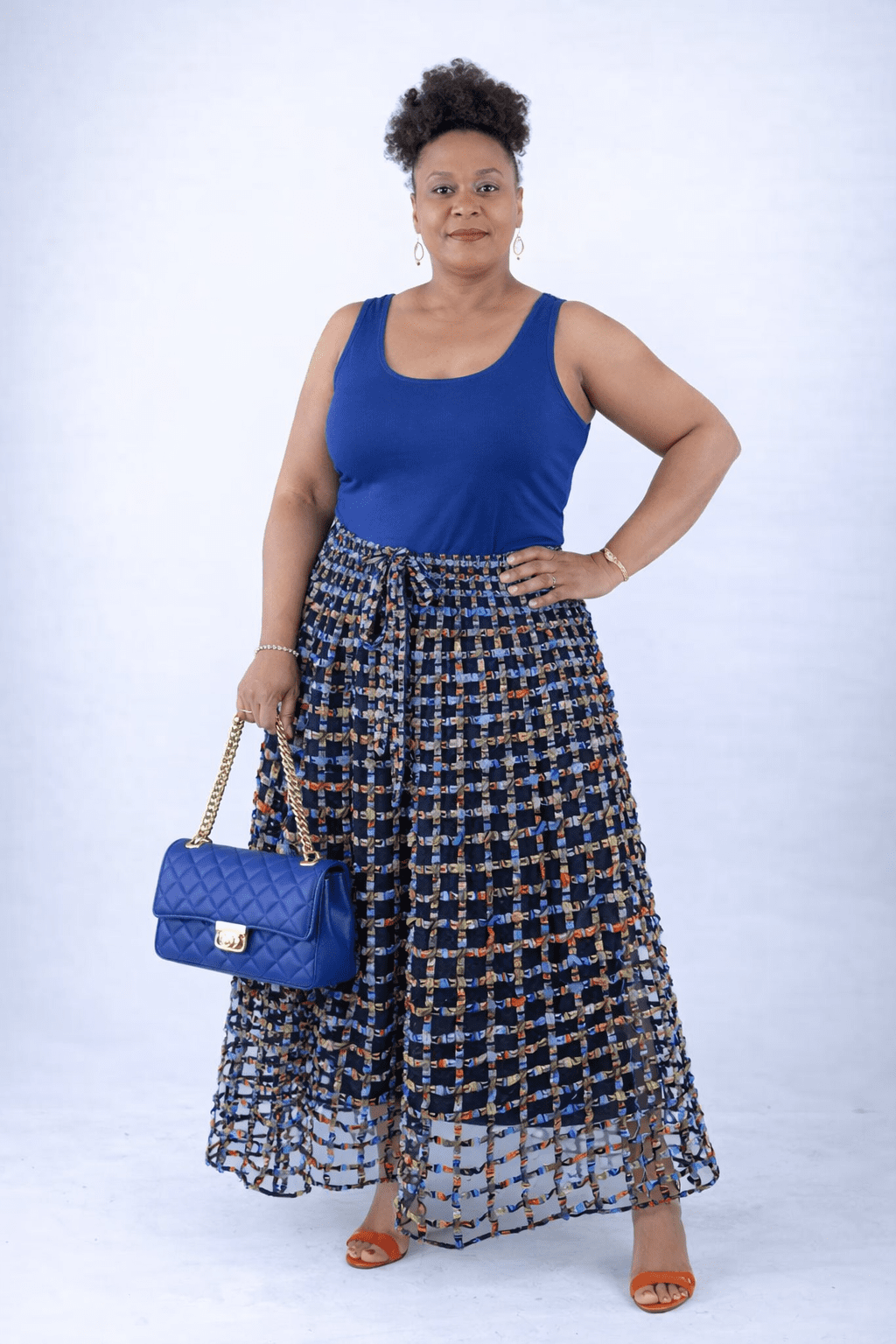 Duri Weaved Stylish African Mix Ankara Print Skirt