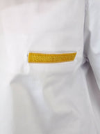 Cljo White & African Embroidery Occasion Shirt