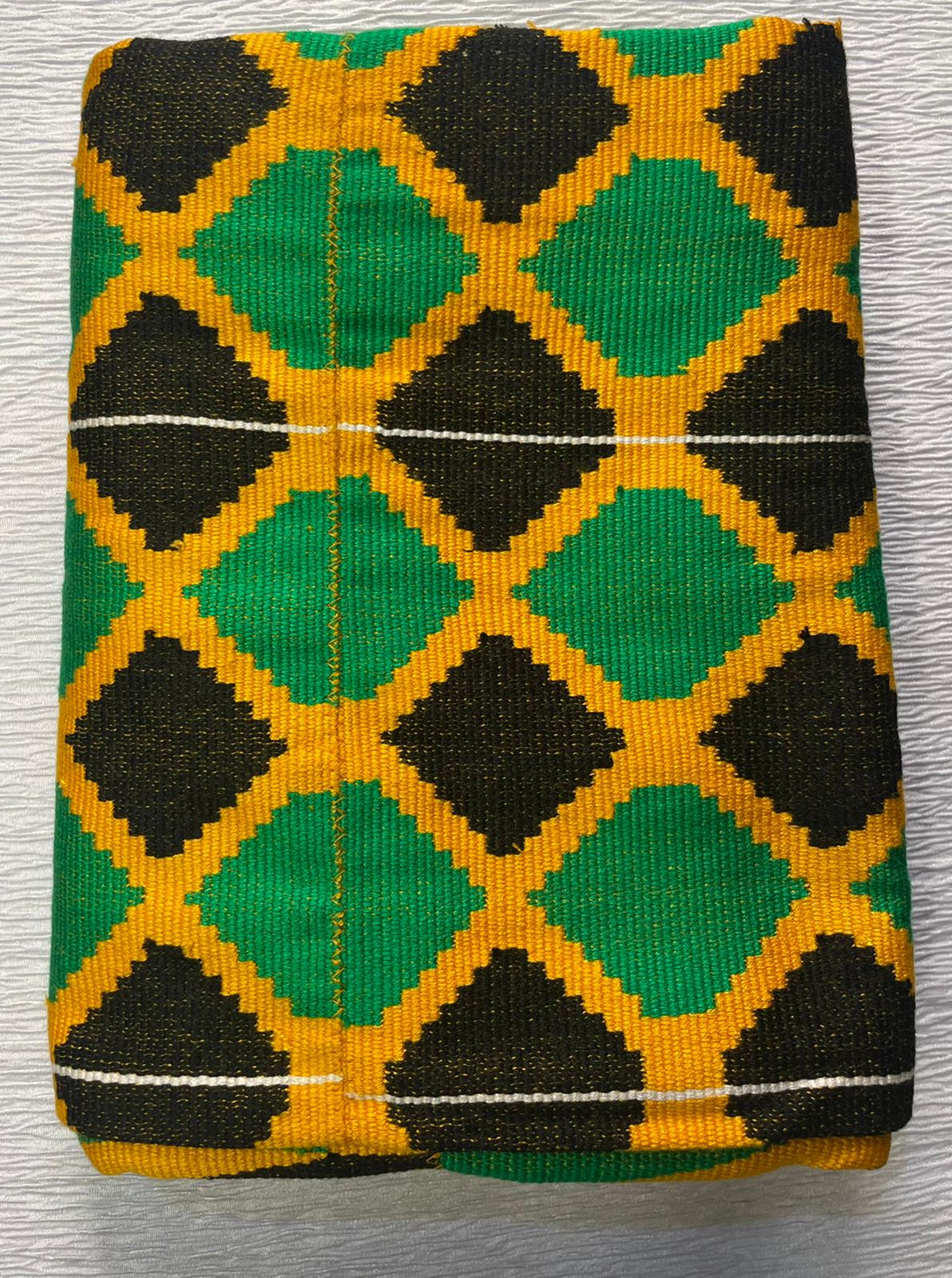 Jamaican Style Beautiful Authentic Handwoven Kente Cloth