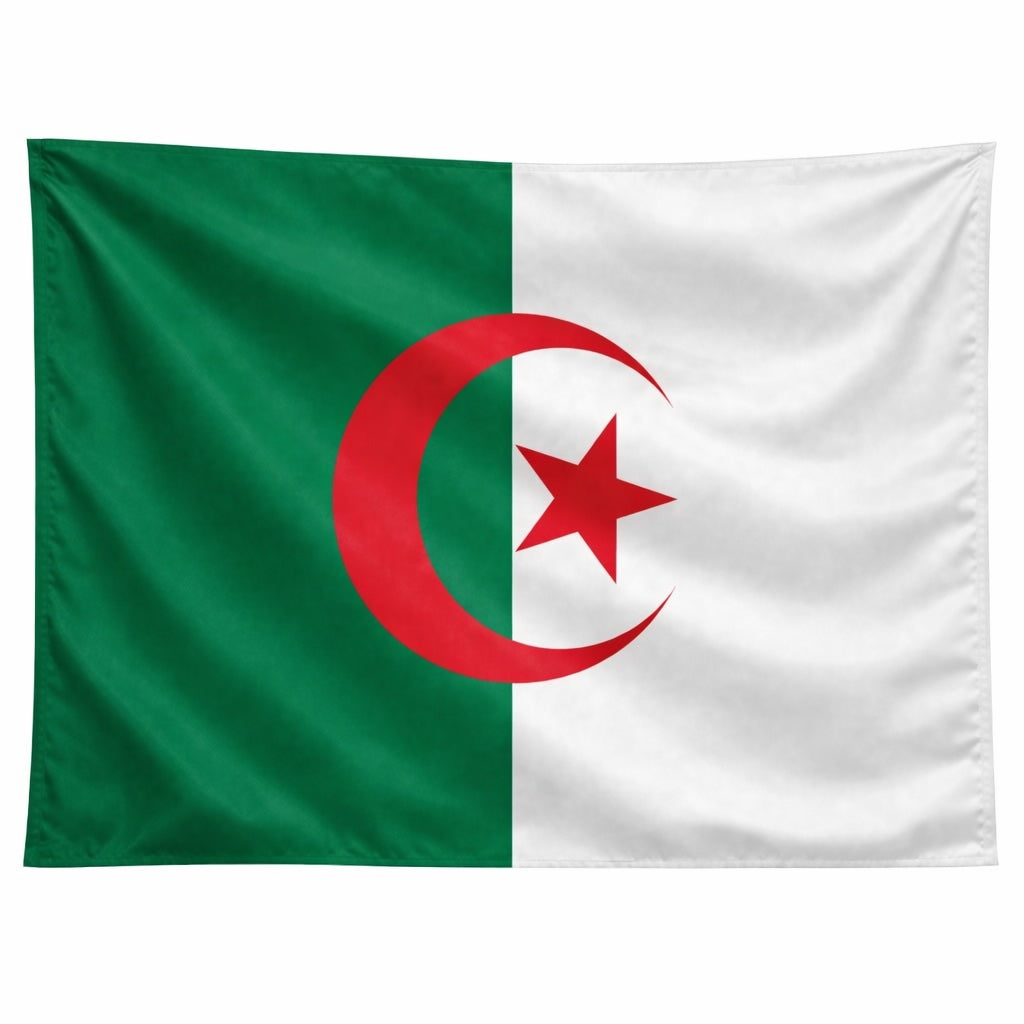 Algeria National Flag – Large, Medium Handheld & Tabletop Mini Flag Options