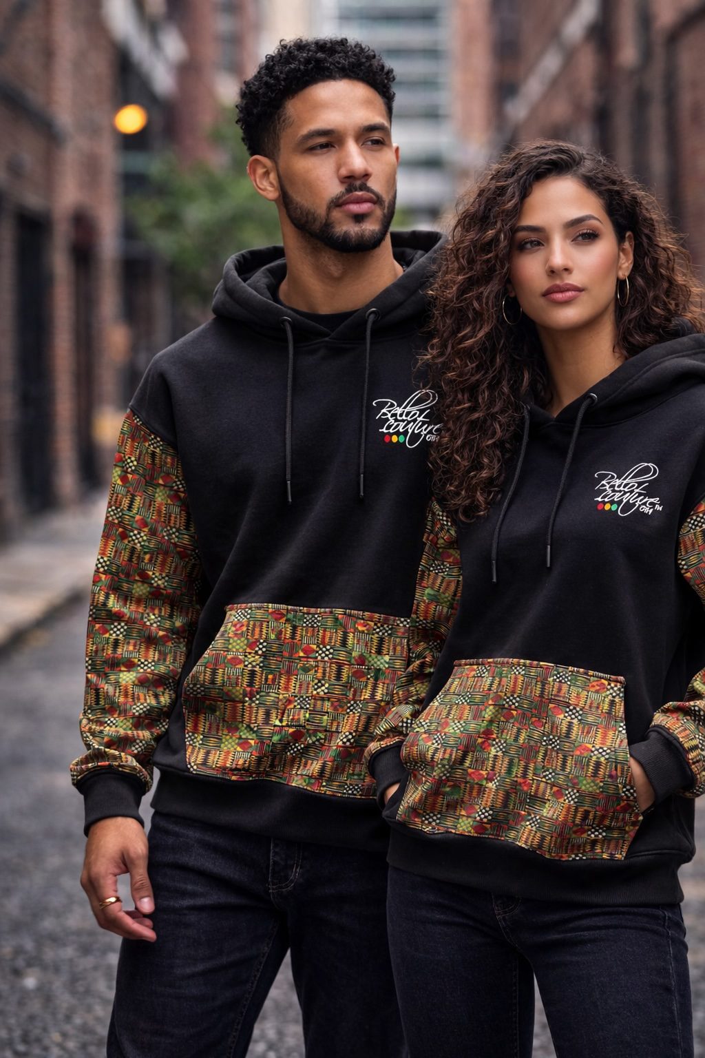 Unisex Afro-Fusion Zip Hoodie