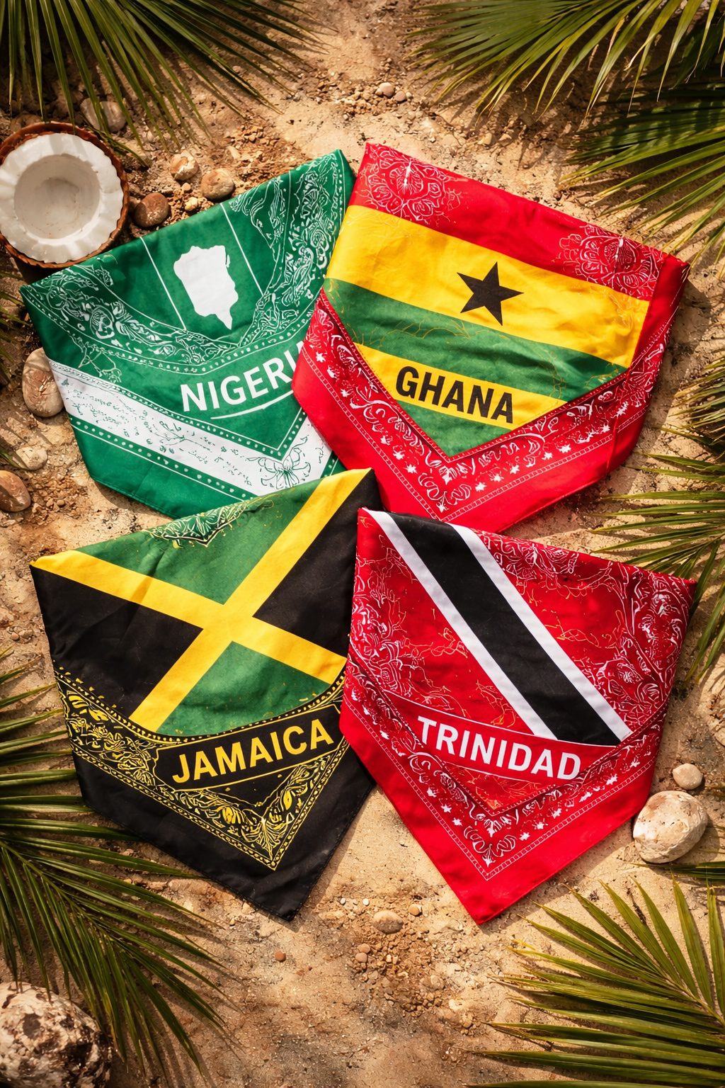 Country Flag Print Bandana