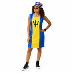 Barbados Flag Dress | Sleeveless Bodycon Shift Dress
