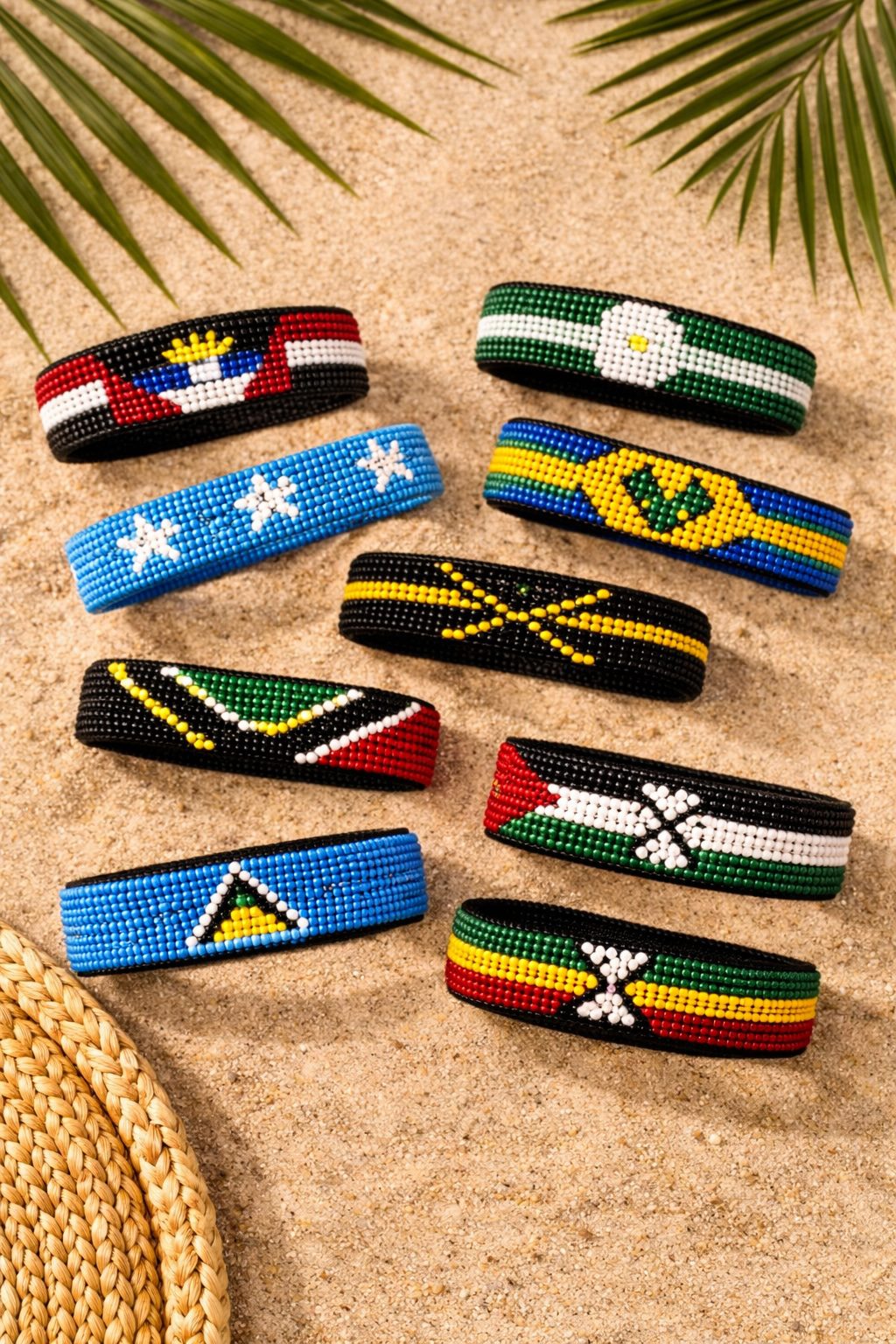 Country Beaded Bracelet – Handmade Cultural Beads Wristband