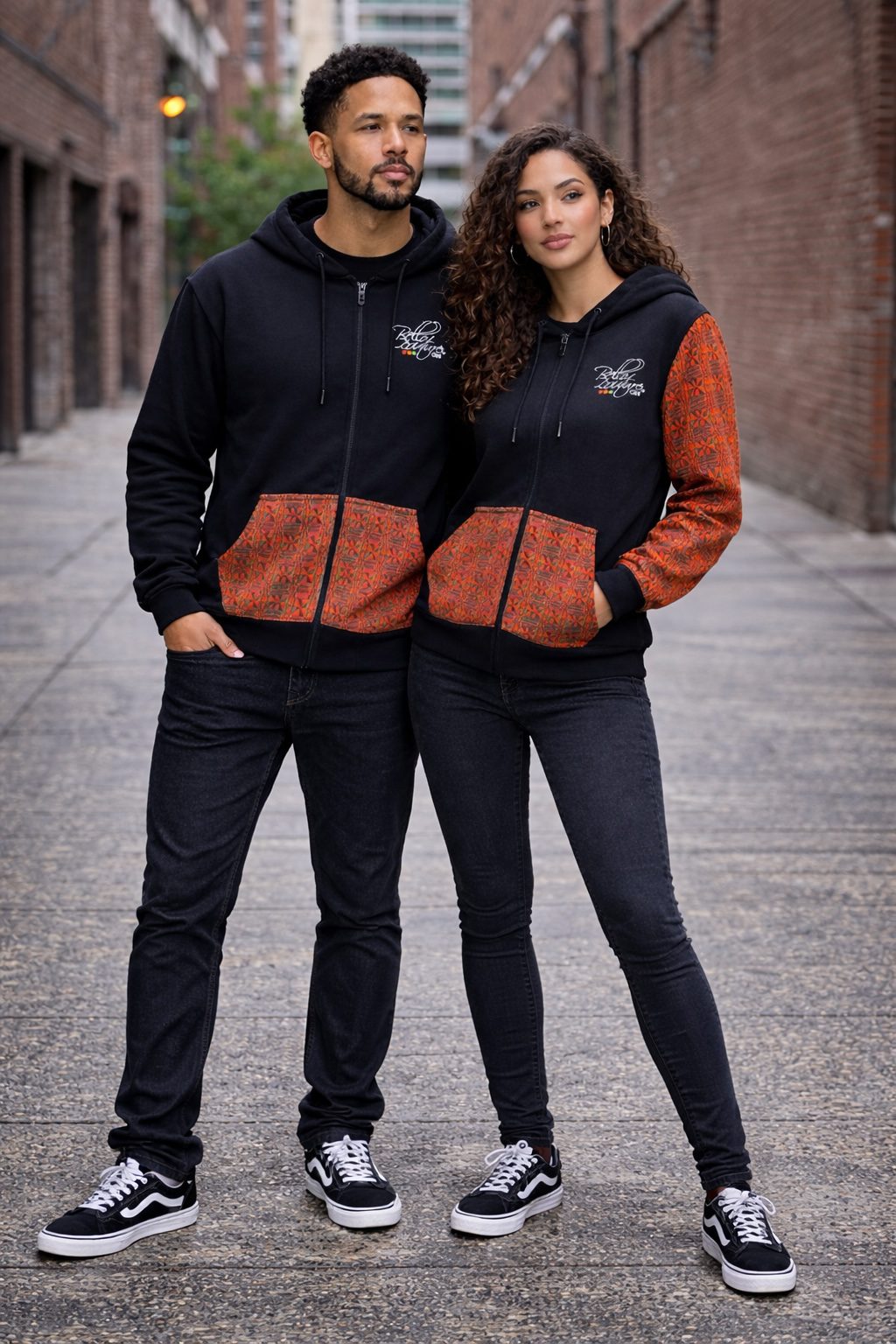 Unisex Afro-Fusion Zip Hoodie