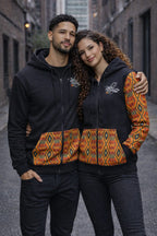 Unisex Afro-Fusion Zip Hoodie