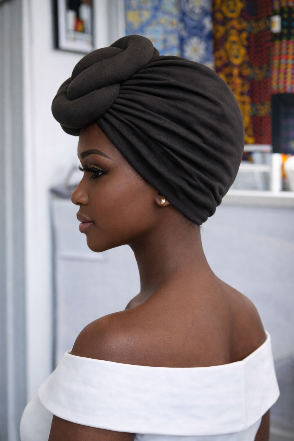 Pre-Tied African Headwrap – Ready-to-Wear Knot Headwrap