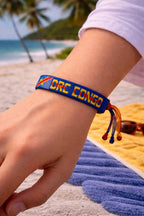 Country Name Flag Woven Bracelet