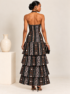 Tara African Print Halter Tiered Maxi Dress – 3 & 4 Step Ruffle Styles