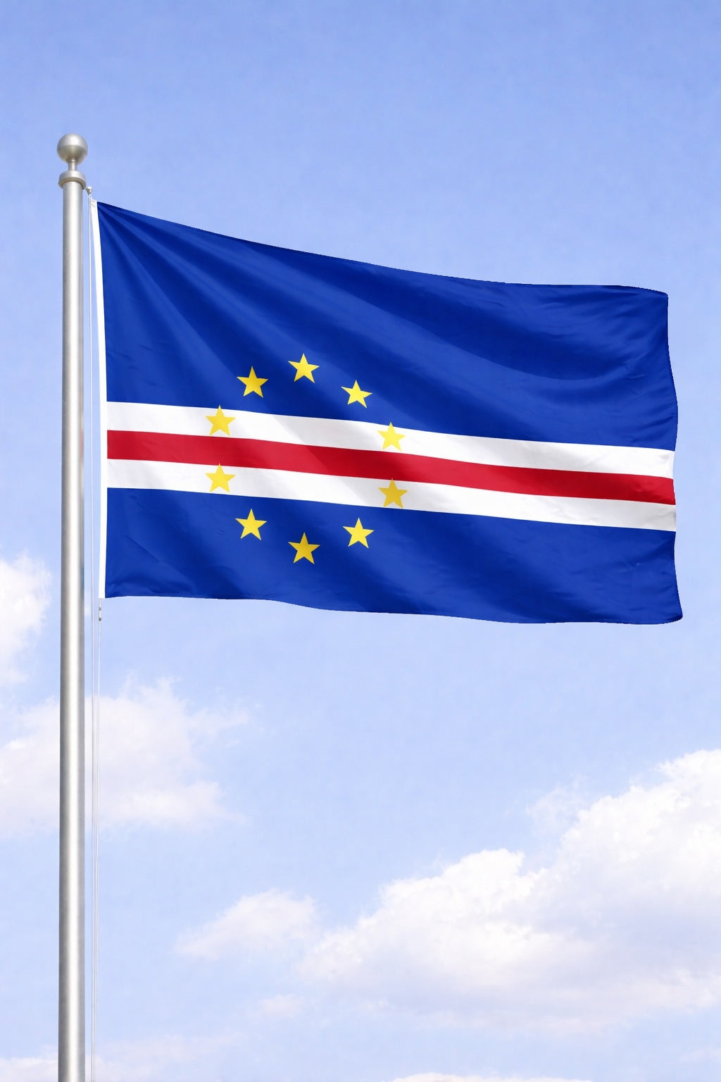 Cape Verde National Flag – Large, Medium Handheld & Tabletop Mini Flag Options