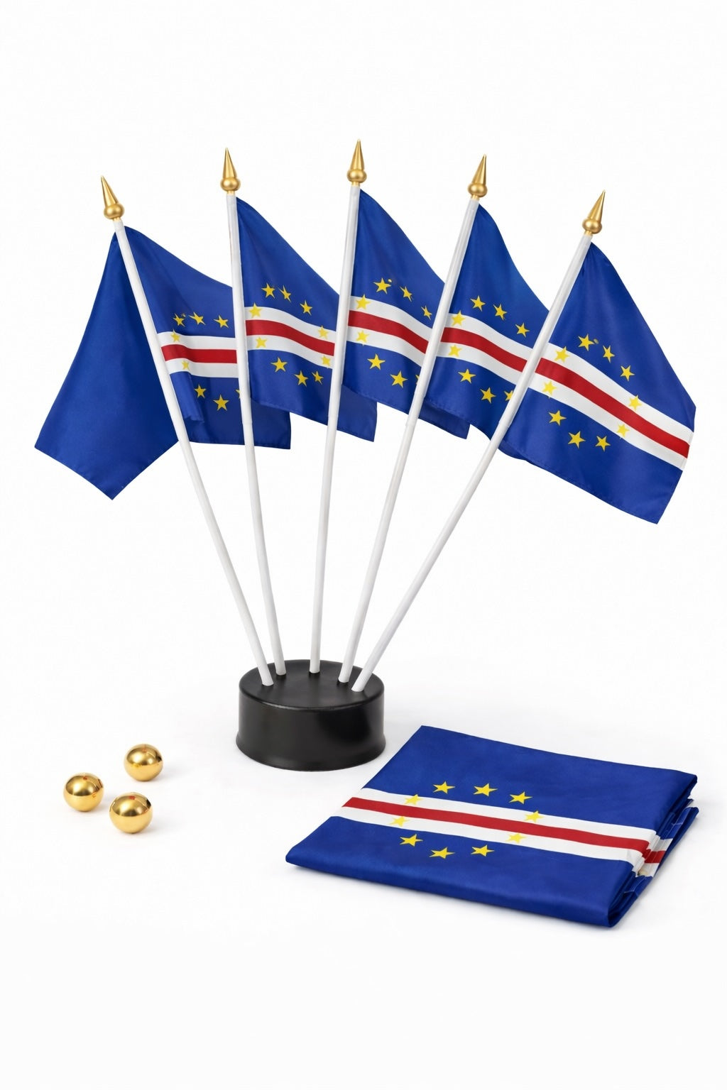 Cape Verde National Flag – Large, Medium Handheld & Tabletop Mini Flag Options
