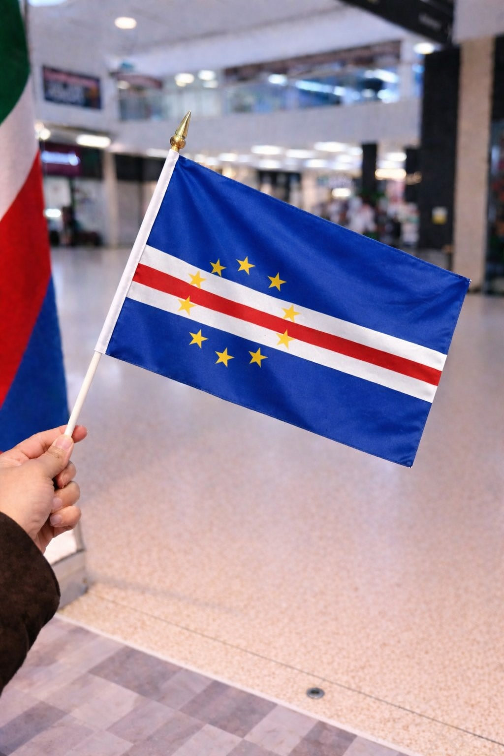 Cape Verde National Flag – Large, Medium Handheld & Tabletop Mini Flag Options
