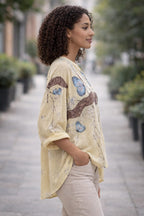 Butterfly Relaxed Tunic Blouse