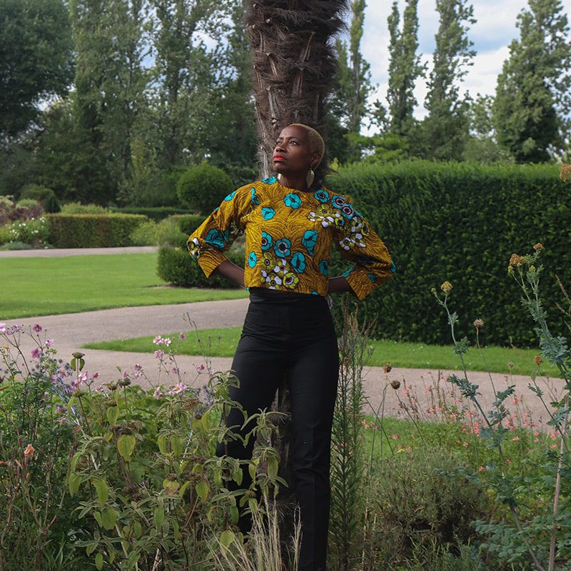 Akinyi Ankara Cropped Floral Top