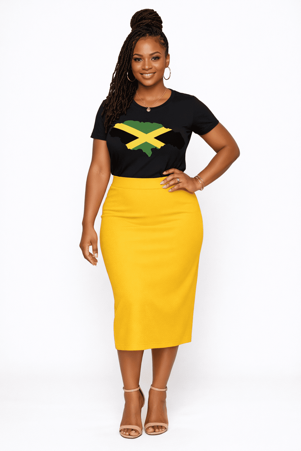 Vibrant Jamaica Colours Country Flag Unisex Top