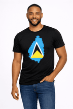 Clara St Lucia Country Flag Top