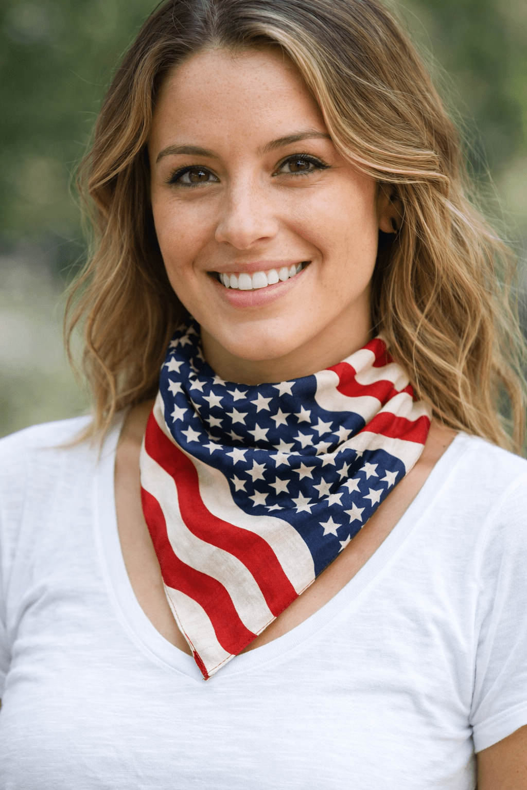 American Flag Bandana
