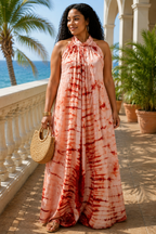 Tie-Dye Kaftan with Matching Headscarf- Sefa