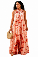 Tie-Dye Kaftan with Matching Headscarf- Sefa