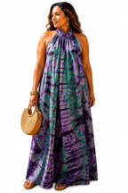 Tie-Dye Kaftan with Matching Headscarf- Sefa