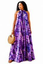 Tie-Dye Kaftan with Matching Headscarf- Sefa