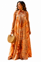 Tie-Dye Kaftan with Matching Headscarf- Sefa
