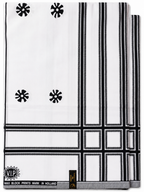 6-Yard Black and White Africa Print Ankara Fabric Wax Print Suitable For Any African  Apparel