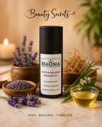 MAOMA Restful Balance Lavender & Vetiver Massage Oil – Relaxing Body & Aromatherapy Oil