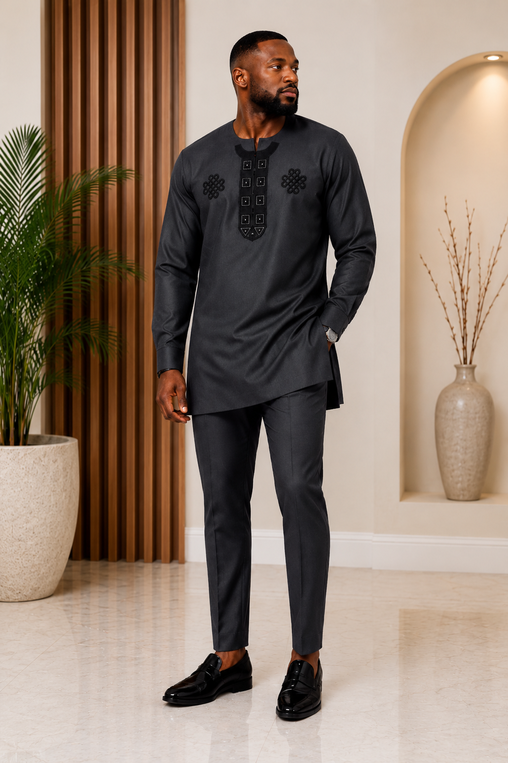 Men's African Two Piece Set