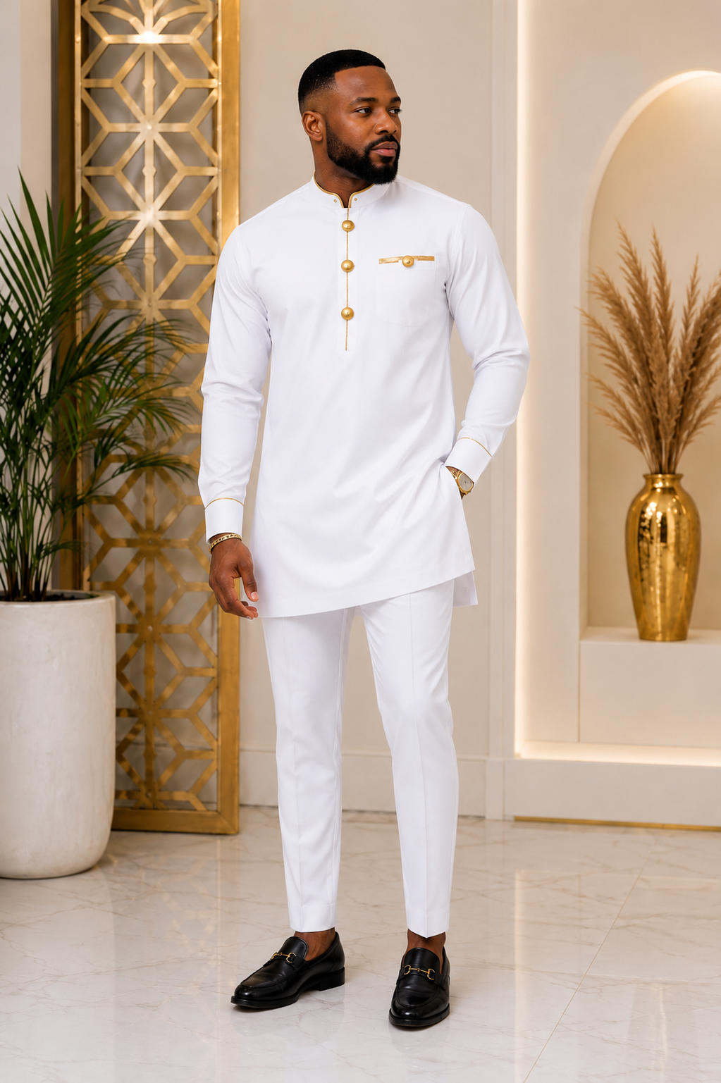 Men's African Two Piece Set