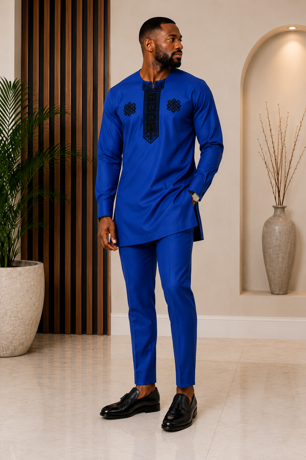 Men's African Two Piece Set