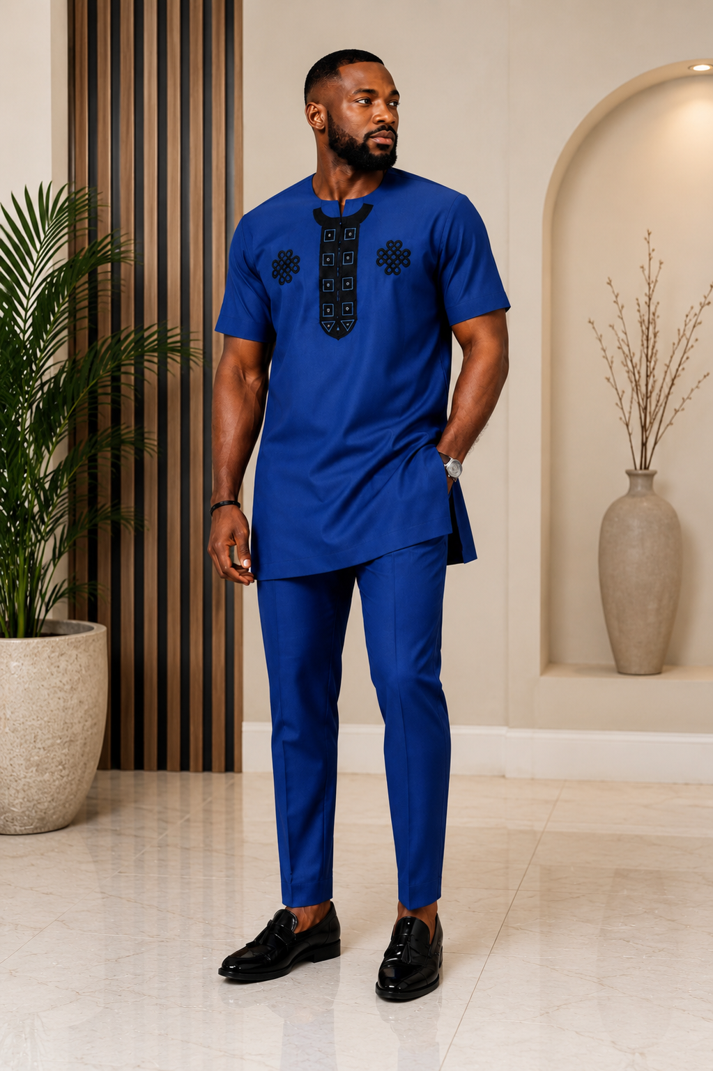 Men's African Two Piece Set