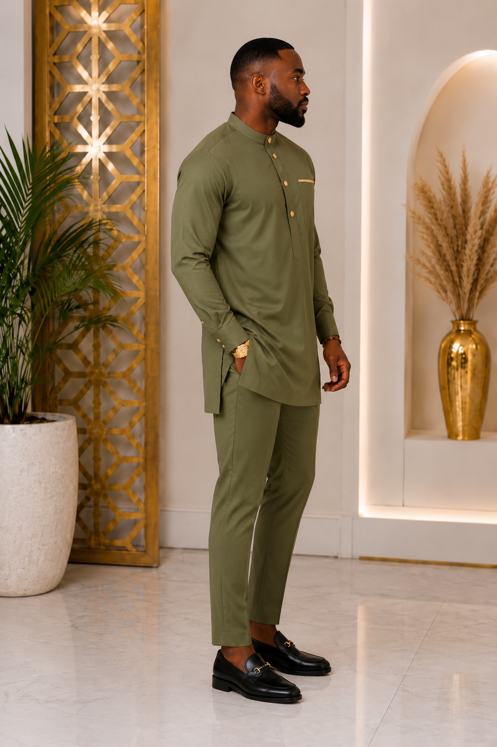 Men's African Two Piece Set