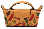 Printed Cork Mini Handbag – Top Handle & Crossbody Bag