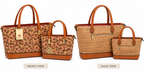 2-Piece Cork Tote Bag Set – Large & Small Matching Handbags