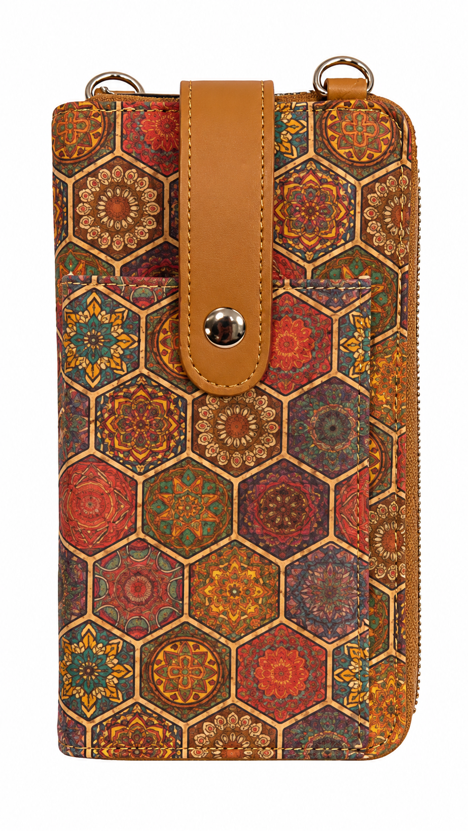 Printed Cork Crossbody Phone Wallet & Purse – Multi-Design Collection