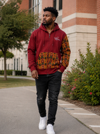 Afro-Fusion Hoodie – Unisex Ankara Print Pullover Hoodie