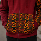 Afro-Fusion Hoodie – Unisex Ankara Print Pullover Hoodie