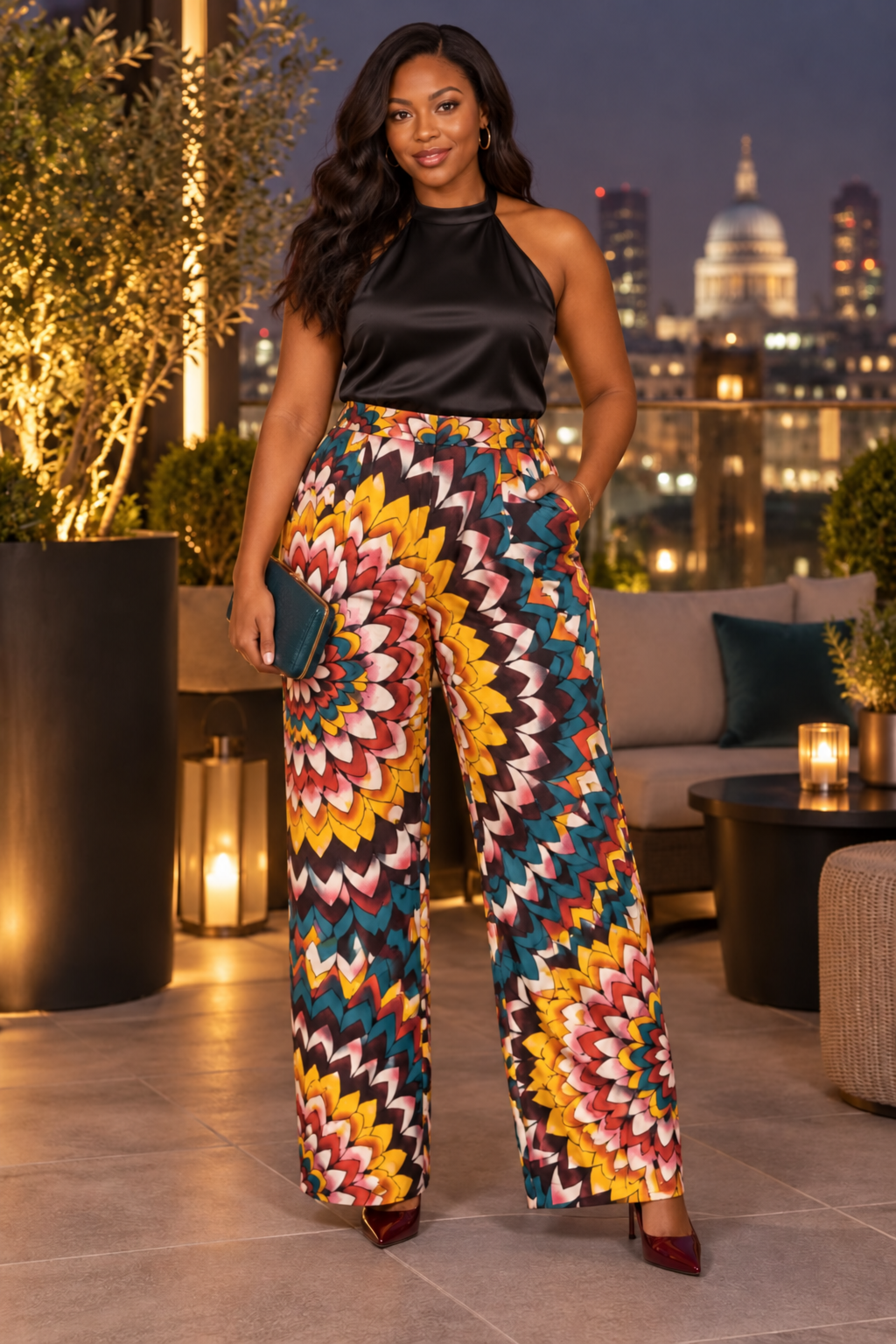 Amaka Ankara African Print Trousers