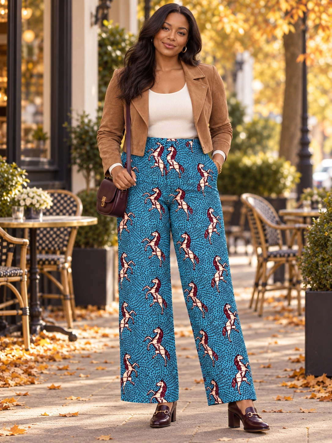 Amara Ankara African Print Trousers