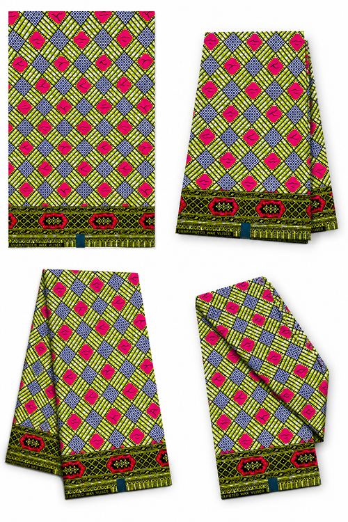 6-Yard Africa Print Ankara Fabric Wax Print Suitable For Any African  Apparel