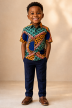 Kids African Print Shirt