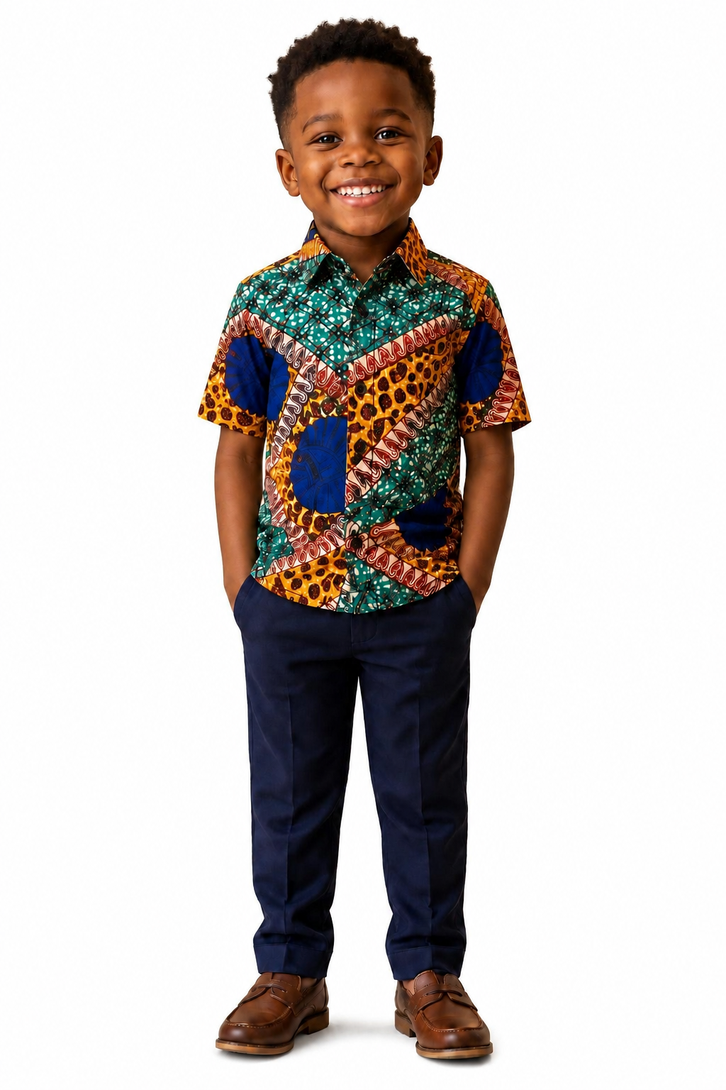 Kids African Print Shirt