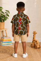 Kids African Print Shirt