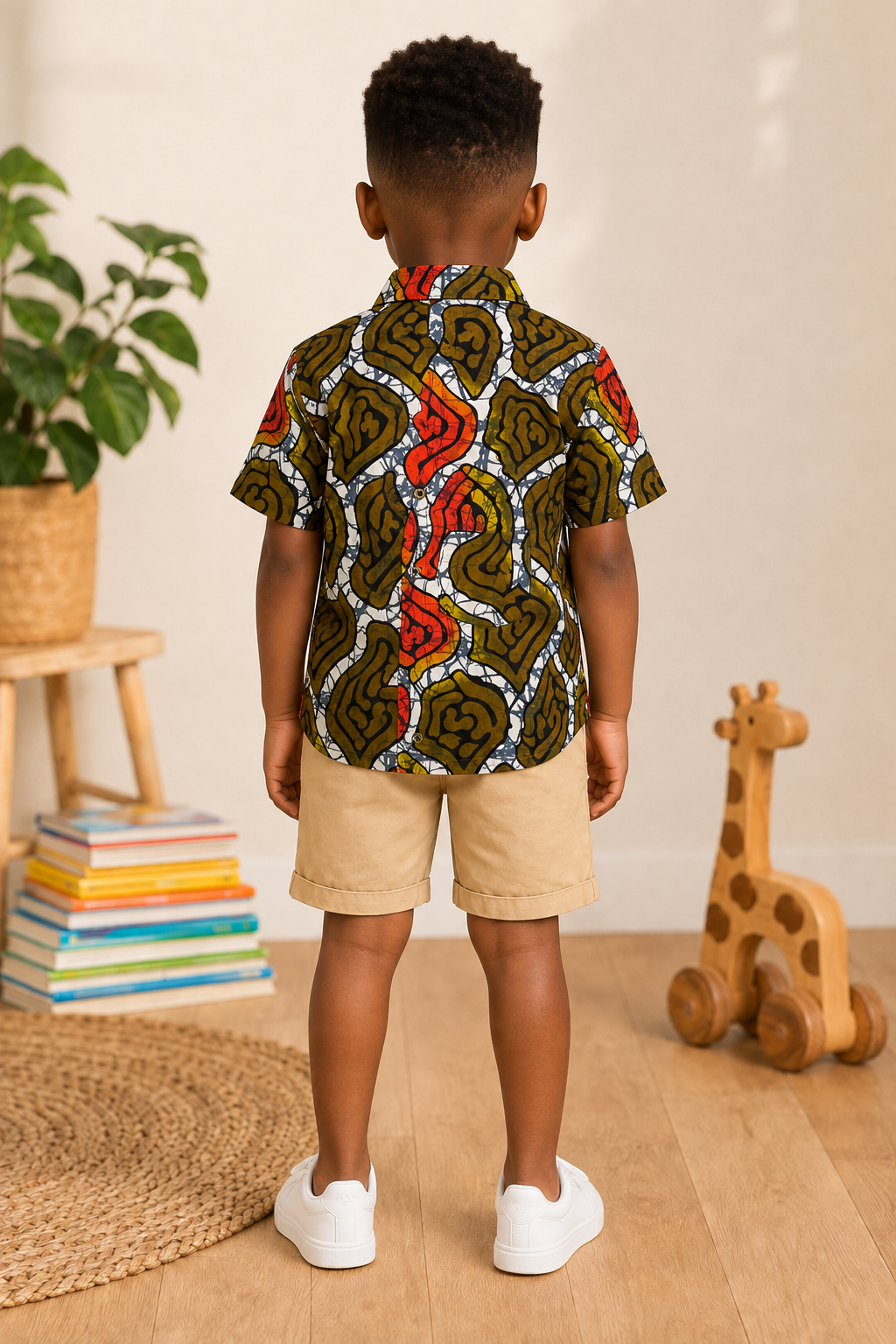 Kids African Print Shirt