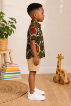 Kids African Print Shirt