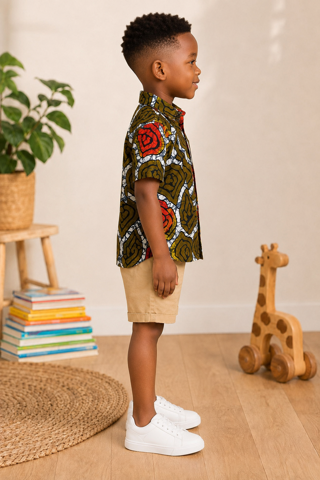 Kids African Print Shirt