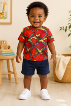 Kids African Print Shirt